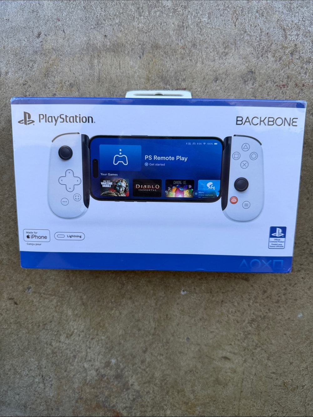 PlayStation Backbone Mobile Controller for iPhone - White